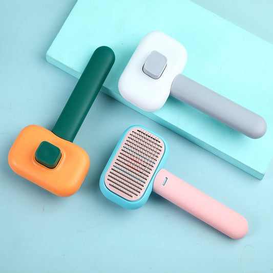 Pet Hair Grooming,Stainless Steel Detangling & Massage Brush! - 50kobo